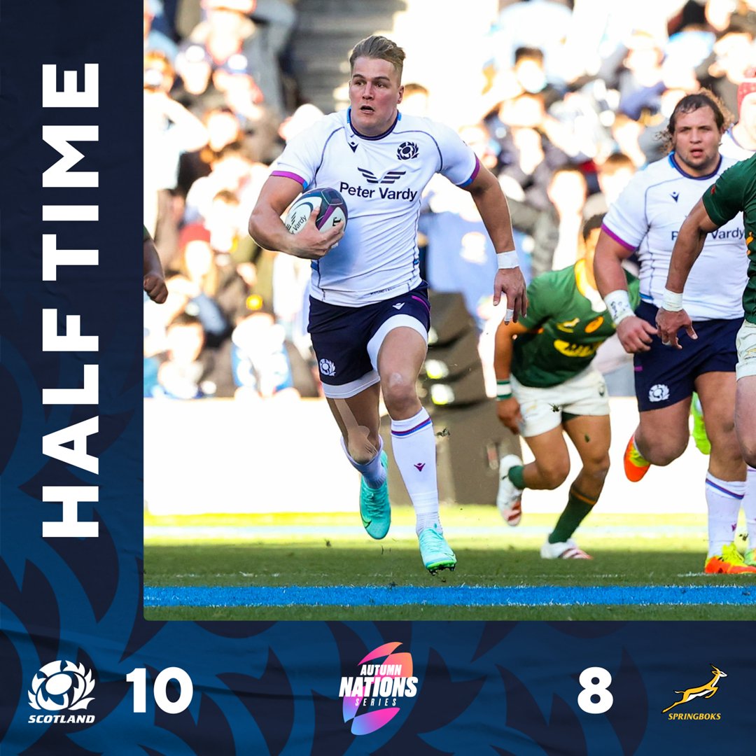 Half-Time | Scotland go into the break with a two point lead.

#AsOne