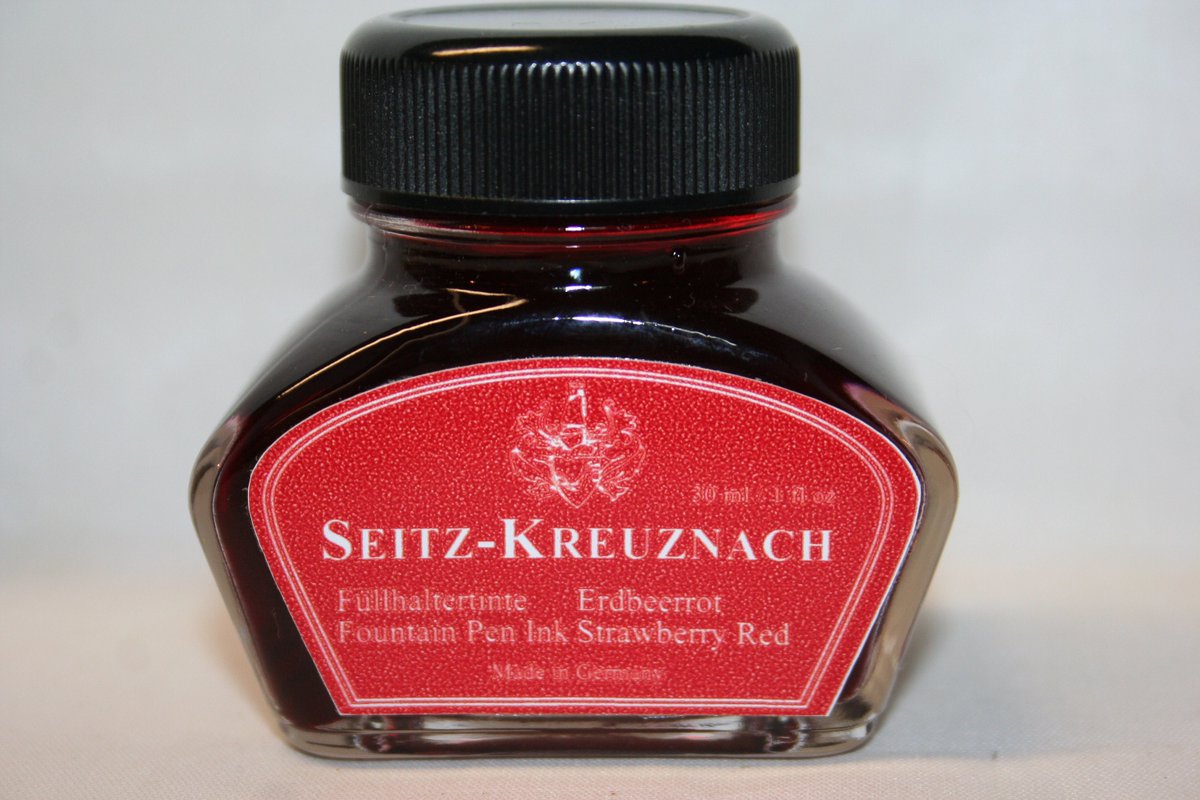 BACK IN STOCKExcited to share the latest addition to my #etsy shop: Fountain Pen Ink - Fountain Pen Ink Bottle - Strawberry Red - Fountain Pen Ink Bottle - Seitz-Kreuznach - Red Ink etsy.me/3DdcVWB #StrawberryRed #fountainPenInk #BottledInk #ink #WritingInk