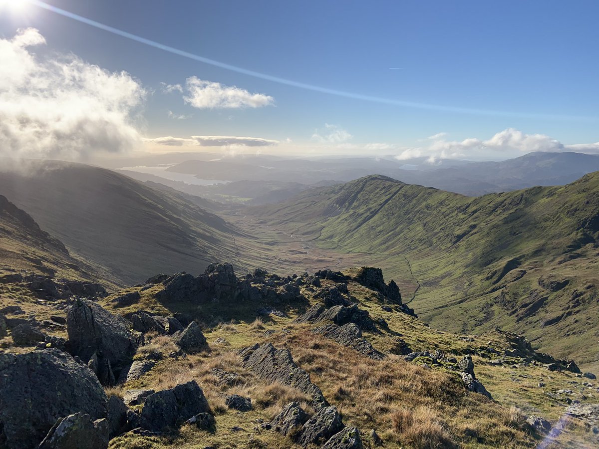 TheLakesMike's tweet photo. An early prompt from @CumbriaWeather for a day out to remember.
.
#DeepdaleRound.
.
#fairfield #stsundaycrag #helvellyn #ullswater #patterdale #glenridding
.
#cumbria #lakedistrict #ukrunchat #trailrunning #fellrunning #wainwrights #mountains #weather https://t.co/MDLb3U1ZqW