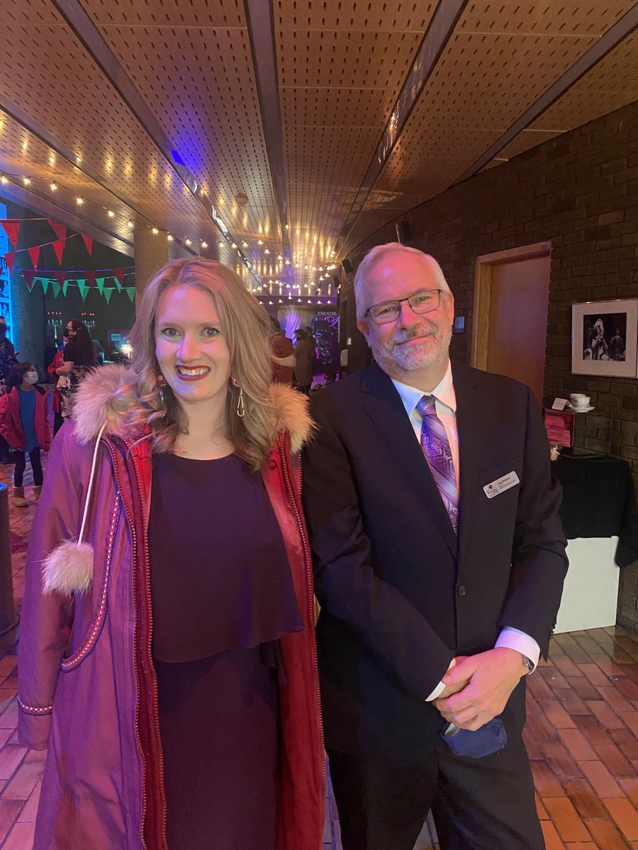 IrisKirschner's tweet photo. Loved that @LailaGoodridge was out supporting @KeyanoTheatre 40th Anniversary & 1st performance in 21 months! Great evening! Great dancing Kaylyn! #Keyano #ymm #RMWB #cpc https://t.co/A0MKxDha6H