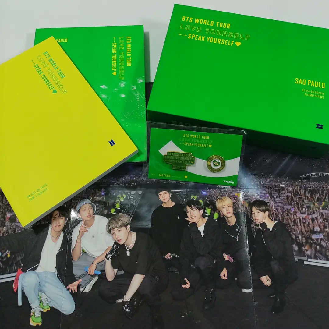 MikrokosmosBra's tweet photo. DVD BTS LOVE YOURSELF SPEAK YOURSELF SAO PAULO
R$450 com frete pela shoppe.
COMPLETO (ACOMPANHA BOOKMARK)
Formas de pagamento: pix, transferência, boleto e depósito. 
Para mais informações e pedidos na dm!
Review do DVD no Reels da loja! https://t.co/hULGqWVf2z