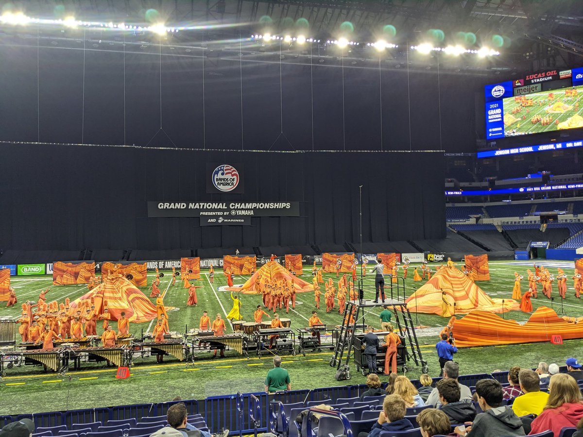 MImarching's tweet photo. An absolute joyful and stunning performance from @jenisonbands is underway @BANDSOFAMERICA Semifinals. #teammitten #boa2021 https://t.co/NMoOfXjhCc