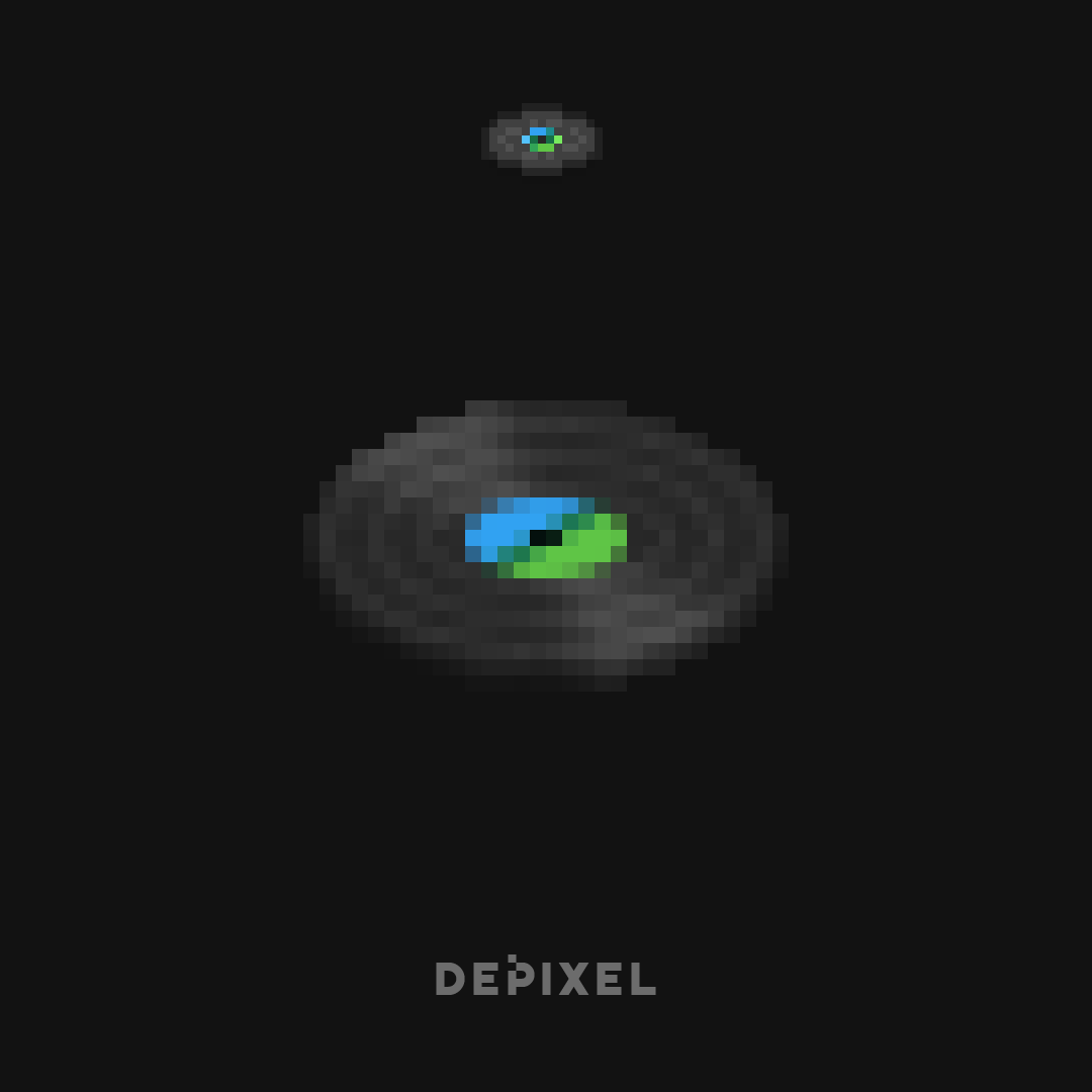 PolyFlore's tweet photo. "otherside" music disc from #Minecraft 1.17 upscaled for #Depixel. https://t.co/For0HkfN4a