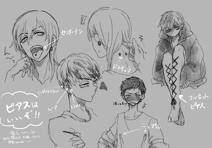 ピアス大好き 全部みつ ※いろいろ注意 