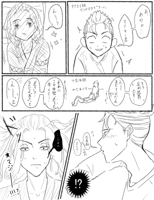 #タケマイ版ワンドロワンライ
お題「下心」
下心0でひざ枕頼んだマと色々辛いミチ 