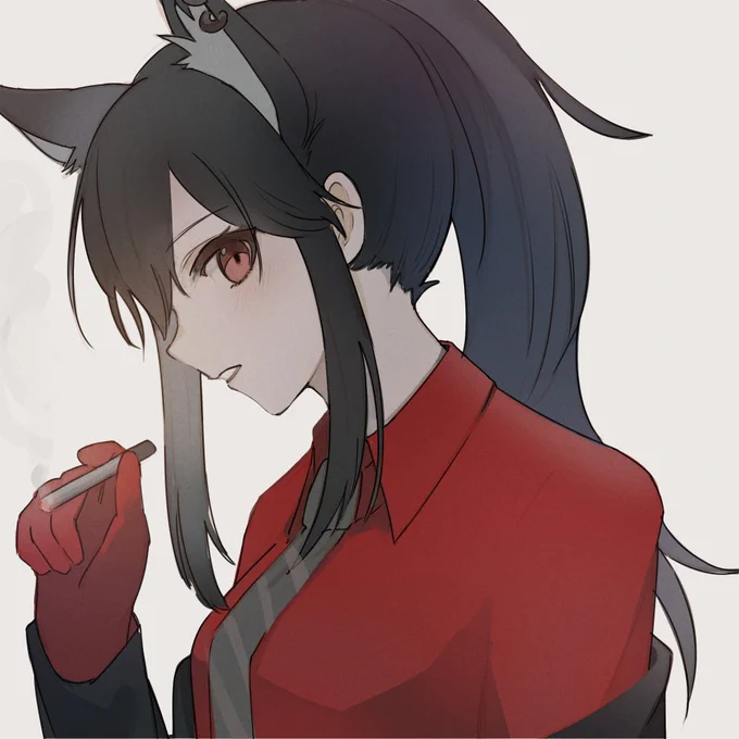おテキサス 
#アークナイツ版深夜の真剣お絵かき60分一本勝負 