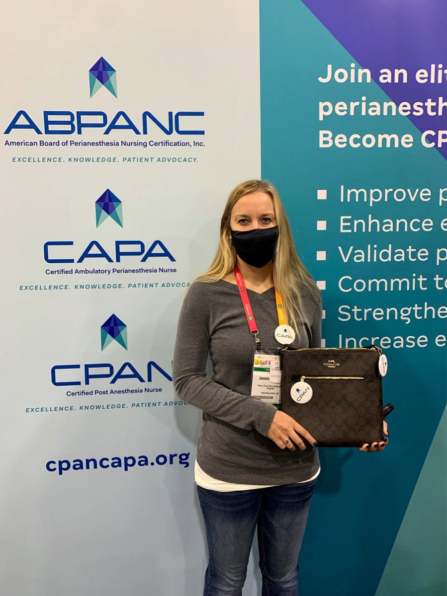 abpanc's tweet photo. Congratulations to the winner of our Coach purse giveaway at ANCC Magnet Conference in Atlanta! Jannica, a newly certified CAPA nurse, was the lucky winner! #certifiednurse #ABPANC https://t.co/SzVCxaZMGH