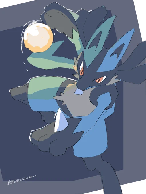 #ポケモン版深夜の真剣お絵描き60分一本勝負 