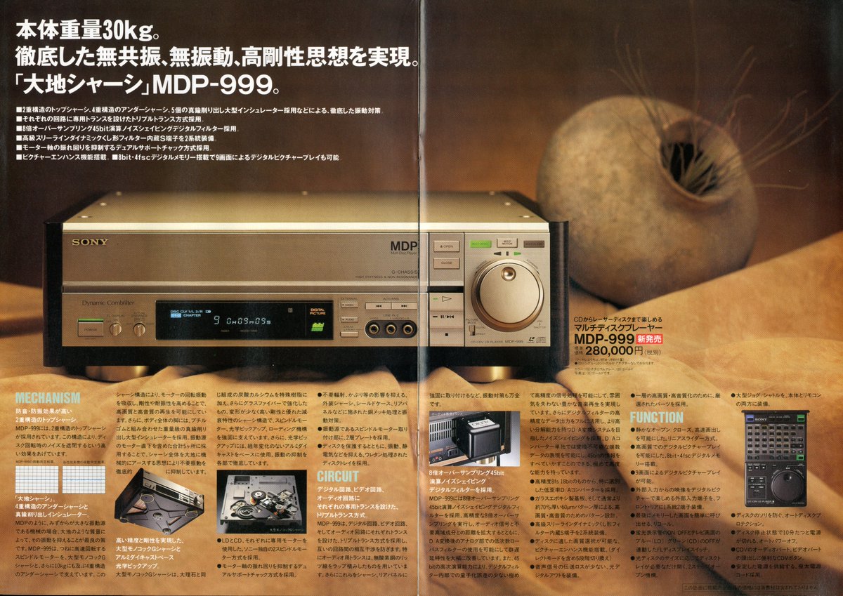 CDからレーザーディスクまで》ソニー レーザーディスク プレーヤー 