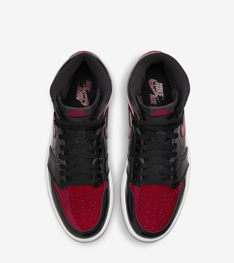 SOLELINKS's tweet photo. 👀 Air Jordan 1 Retro High OG 'Bred Patent' official images https://t.co/oUz58cYFzH