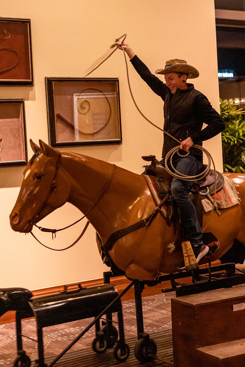 Accel_Learn_Inc's tweet photo. With stomp rockets, roping lessons, line dancing and more, Thursday night's Space Cowboy Soiree was a blast! Here's a quick roundup of photos from the opening night of #CAST21. @TXScienceSTAT https://t.co/YMuWwEQTHr