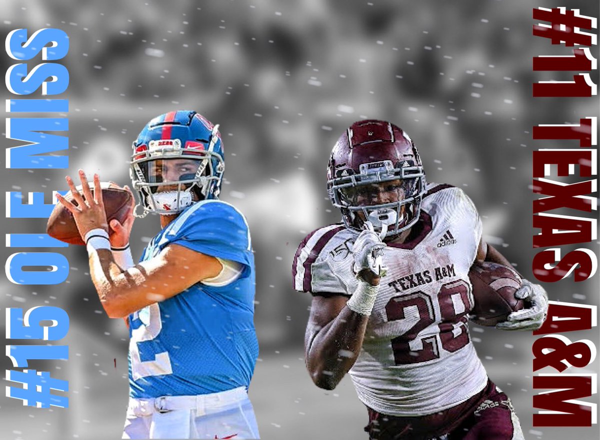 _BelieveMeLater's tweet photo. A BIG SEC MATCHUP AGAINST #11 Texas A&M & #15 Ole Miss in primetime!!, will Matt Corral have his heisman moment?
#NCAAF #collegefootball #aggies #sports #IsaiahSpiller #football #espn https://t.co/86OToHYfEC