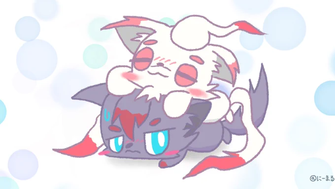 最近、この2匹にハマってます!
#ゾロア #ヒスイゾロア #zorua 