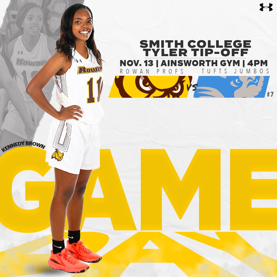 RowanWBB's tweet photo. We’ve been waiting 6️⃣1️⃣6️⃣ to say this… 

… it’s 𝐆𝐀𝐌𝐄 𝐃𝐀𝐘.

ᴛʏʟᴇʀ ᴛɪᴘ-ᴏꜰꜰ ᴛᴏᴜʀɴᴀᴍᴇɴᴛ
🆚: @TuftsWbball 
📍: Ainsworth Gym // Smith College
🕓: 4PM
💻: https://t.co/DJ4IQmJek6 https://t.co/nC2jh3ZqLK
