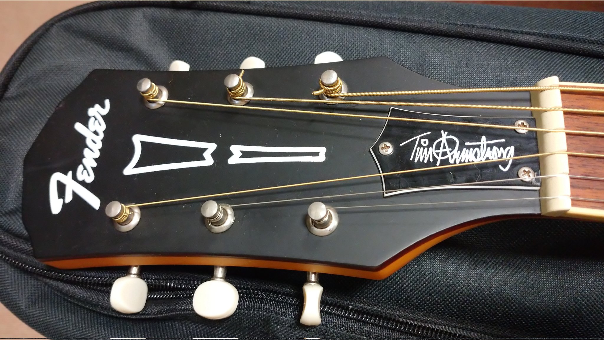 マック シュンカナ Damon Connect Project 22 092 ヘッドにティムのサインプレートが付いてる ランシドは当時沢山聞いてたけど 全く弾けないことに今気が付いた笑 ネックには狼 と思ったらヘルキャットだからネコでした ﾉ ﾉ Fwf ギター