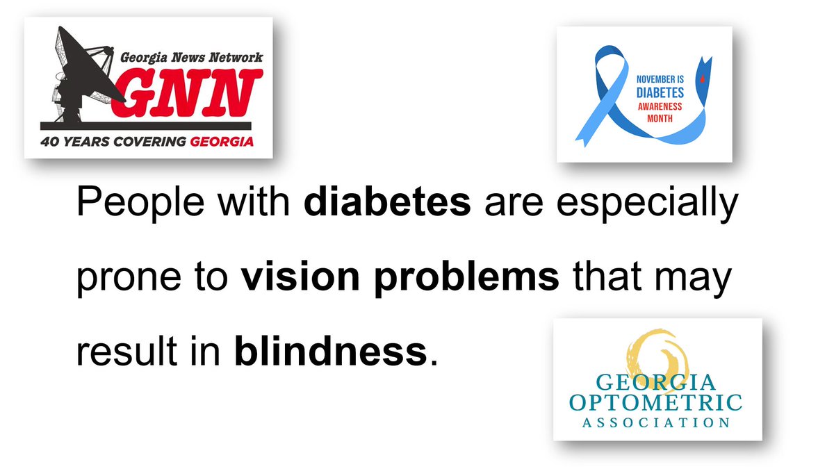 GOA_Eyes's tweet photo. Welcome, @GANewsNetwork listeners! Looking to learn more about #diabeticretinopathy? Your Georgia doctor of #optometry at https://t.co/Pqi79dnAky can help. Want to hear #GeorgiaFocus again? Visit https://t.co/0LpehN48Tt. #BeVisionSmart #DiabetesAwarenessMonth https://t.co/6lLEhTdeNH