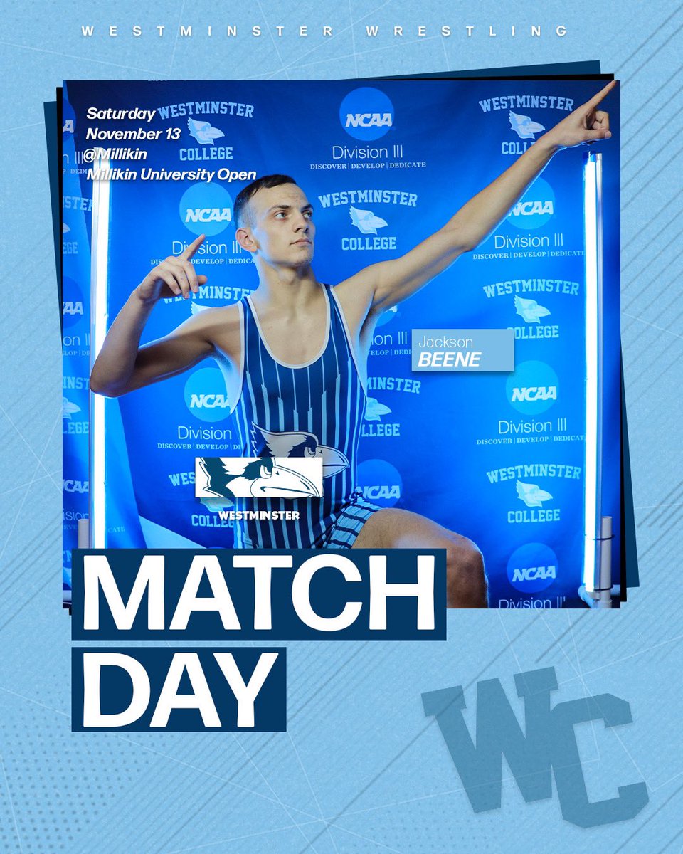 The <a href="/WestminsterWre1/">Westminster Wrestling</a> men’s team is in action today at the Millikin University Classic!
It’s Match Day!
