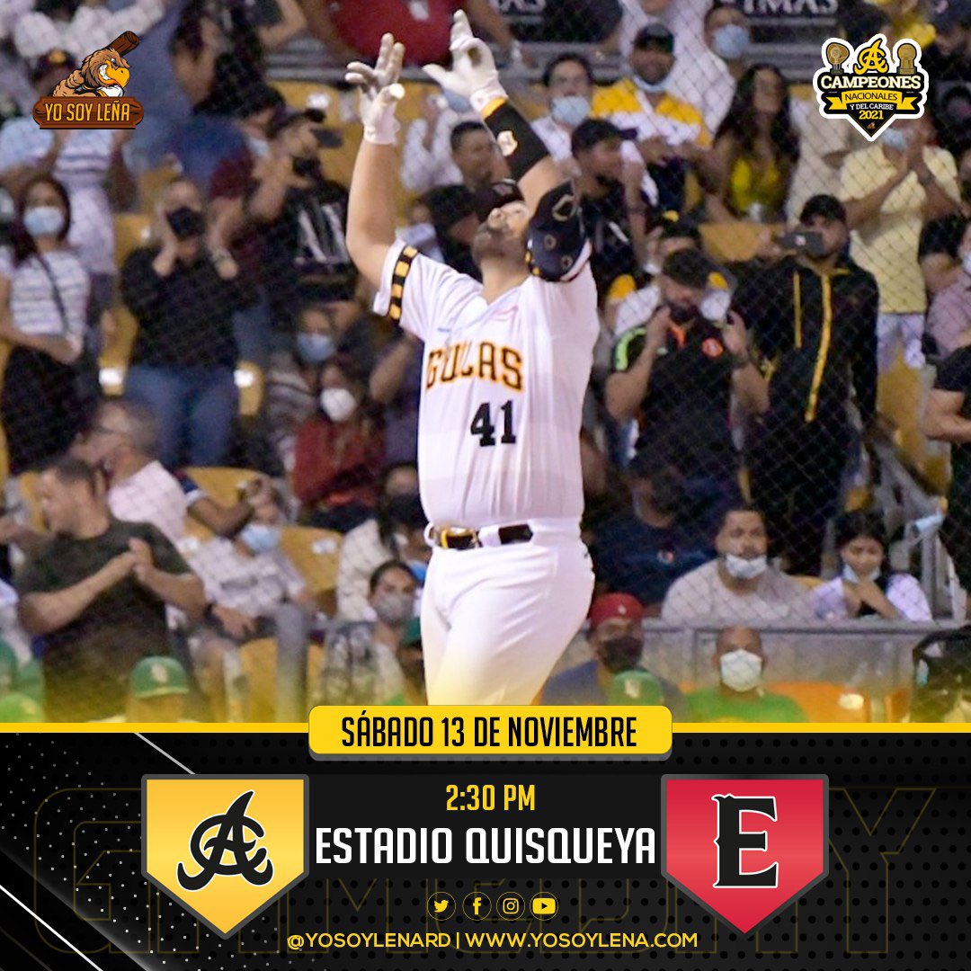 YoSoyLenaRD's tweet photo. G A M E D A Y
Los Campeones Nacionales y del Caribe, @aguilascibaenas visitan esta tarde a @EscogidoBBClub
⌚️2:30 PM
🏟 Estadio Quisqueya
📺 Digital 15
📻 Súper 107.7 FM
💻 MLB TV
#YoSoyLeña #ACvsLE #LIDOM #EquipoGrade #WinterBall https://t.co/G5xkCcXvmF