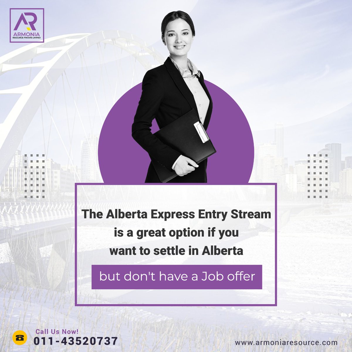 ArmoniaResource's tweet photo. Alberta is the fourth largest province in Canada and a popular choice for newcomers. The Alberta Express Entry Stream is a great option if you want to settle in Alberta but do not have a job offer.
.
Visit our website to know more.
.
https://t.co/aA4L6L2fRk
📞- 011-43520737 https://t.co/DNzJRd5vxU