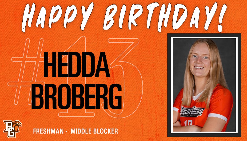 🥳🎉🎁🎂 Happy Birthday to freshman Hedda Broberg!! 🎂🎁🎉🥳