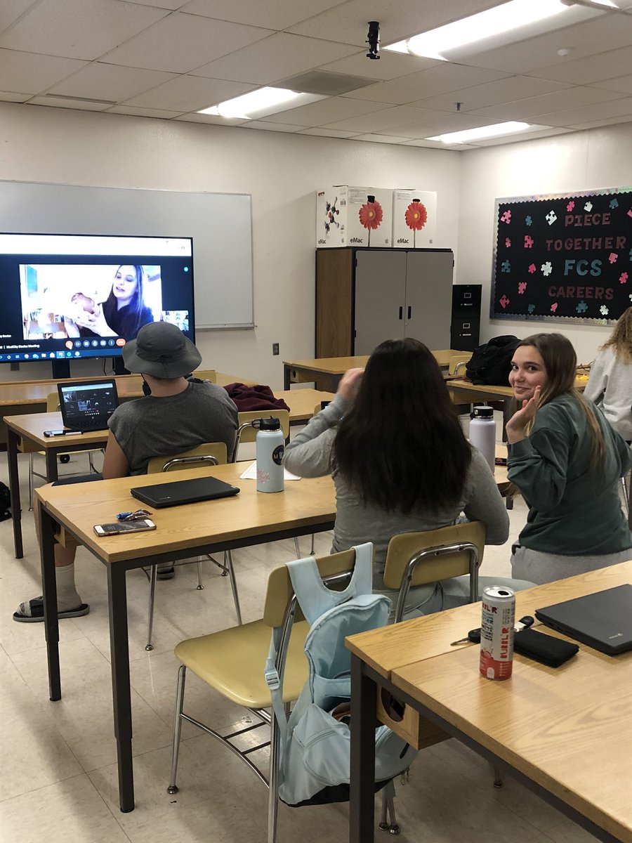 CassidyBreer's tweet photo. The students in Child Dev I loved learning more about being a doula from @MedCityDoulas. They also got to learn and practice skills used to help comfort a birthing person. Thanks @MedCityDoulas! #TritonFACS #WeAreTriton https://t.co/94JzZXzzQA