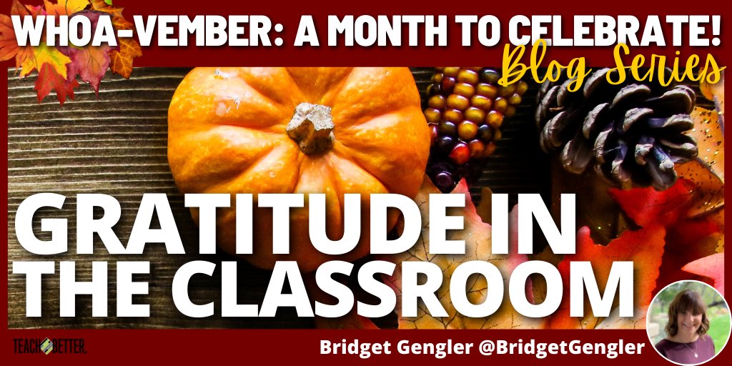 Kari Pitstick (@misspitstick) on Twitter photo Check out the “Whoa-vember: A Month to Celebrate” blog series! So many takes on gratitude & easy-to-implement strategies from <a href="/DBakkegard/">Darcy Bakkegard</a> @piercy_nikki <a href="/danagoodier/">Dana G, EdD</a> <a href="/BridgetGengler/">Bridget Gengler</a> 🍁🍂
teachbetter.com/blog/whoa-vemb… Check out the “Whoa-vember: A Month to Celebrate” blog series! So many takes on gratitude & easy-to-implement strategies from <a href="/DBakkegard/">Darcy Bakkegard</a> @piercy_nikki <a href="/danagoodier/">Dana G, EdD</a> <a href="/BridgetGengler/">Bridget Gengler</a> 🍁🍂
teachbetter.com/blog/whoa-vemb…