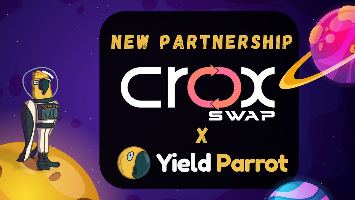 FLS_News_1's tweet photo. 🦜@Yield_Parrot Partners With @croxswap
🦜With this partnership, it will bring new opportunities to all the community.
✅A vault and a pool at #YieldParrot
✅Stake $LORY & Earn Crox Pool at #Croxswap
⬇️Details:
https://t.co/hmMVW4aEdC
#FLS https://t.co/aCiOvoLt0x