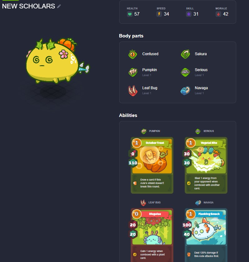 YEYEmeta's tweet photo. Looking for Scholar👀

Team posted below~

Looking for honest teammate that can breakthrough the limitations of this team~ 🥲

#AxieInfinity #AxieScholarship https://t.co/Q85eGlb1g5