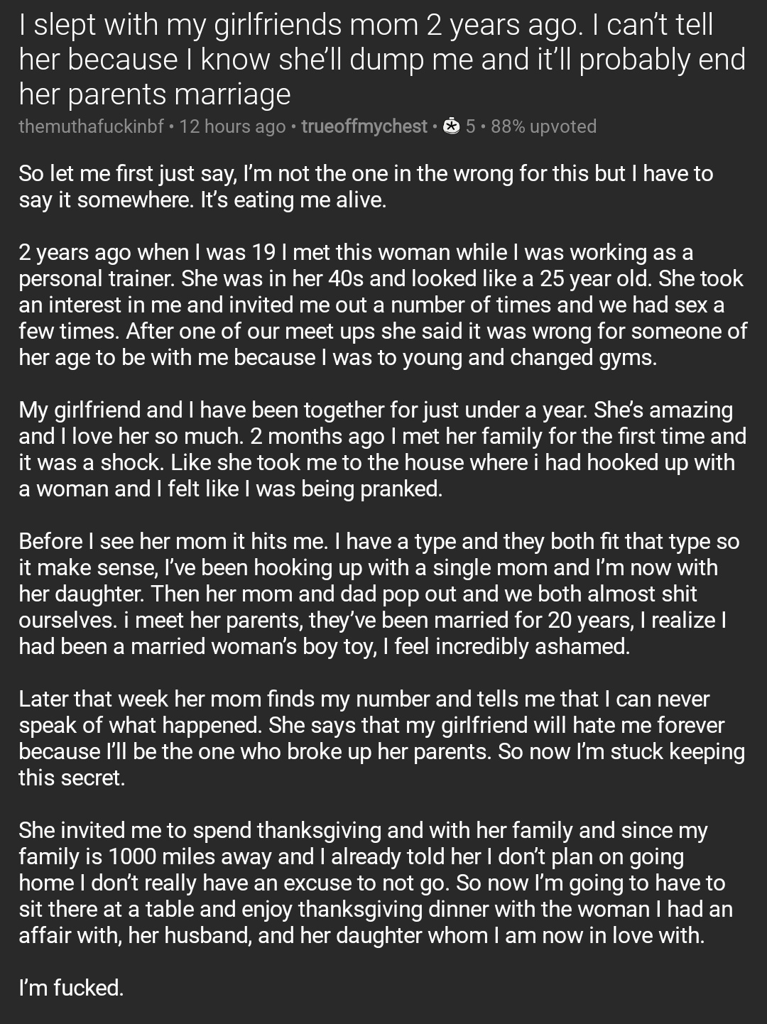 relationships.bsky.social on X: &ldquo;I slept with my girlfriends mom 2 