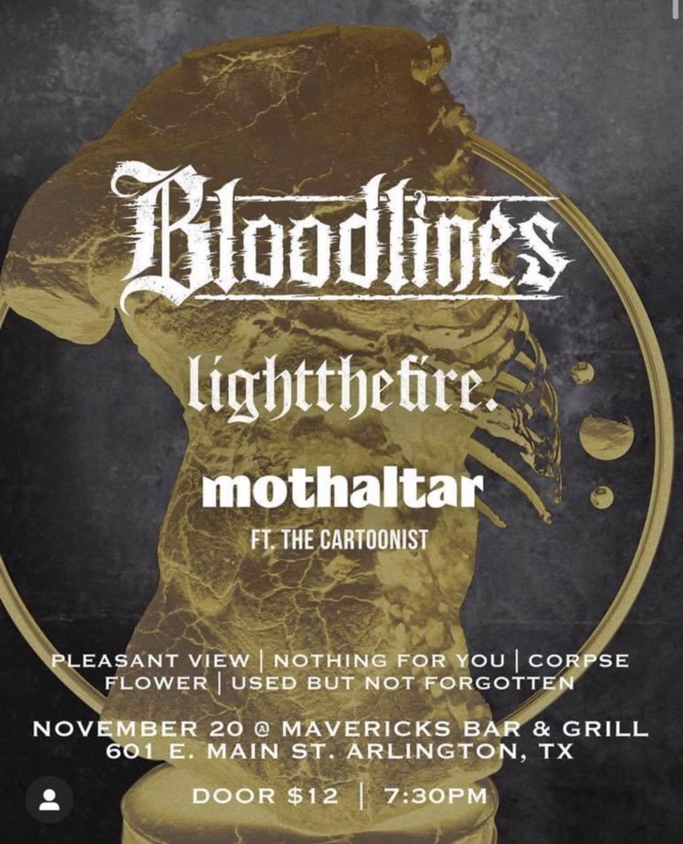 AffiantRecords's tweet photo. One week today!๐ฅ
Get your tickets ๐ https://t.co/17vqKY7r1z
#mothaltar #texas #bloodlines https://t.co/I5uvlt24N9