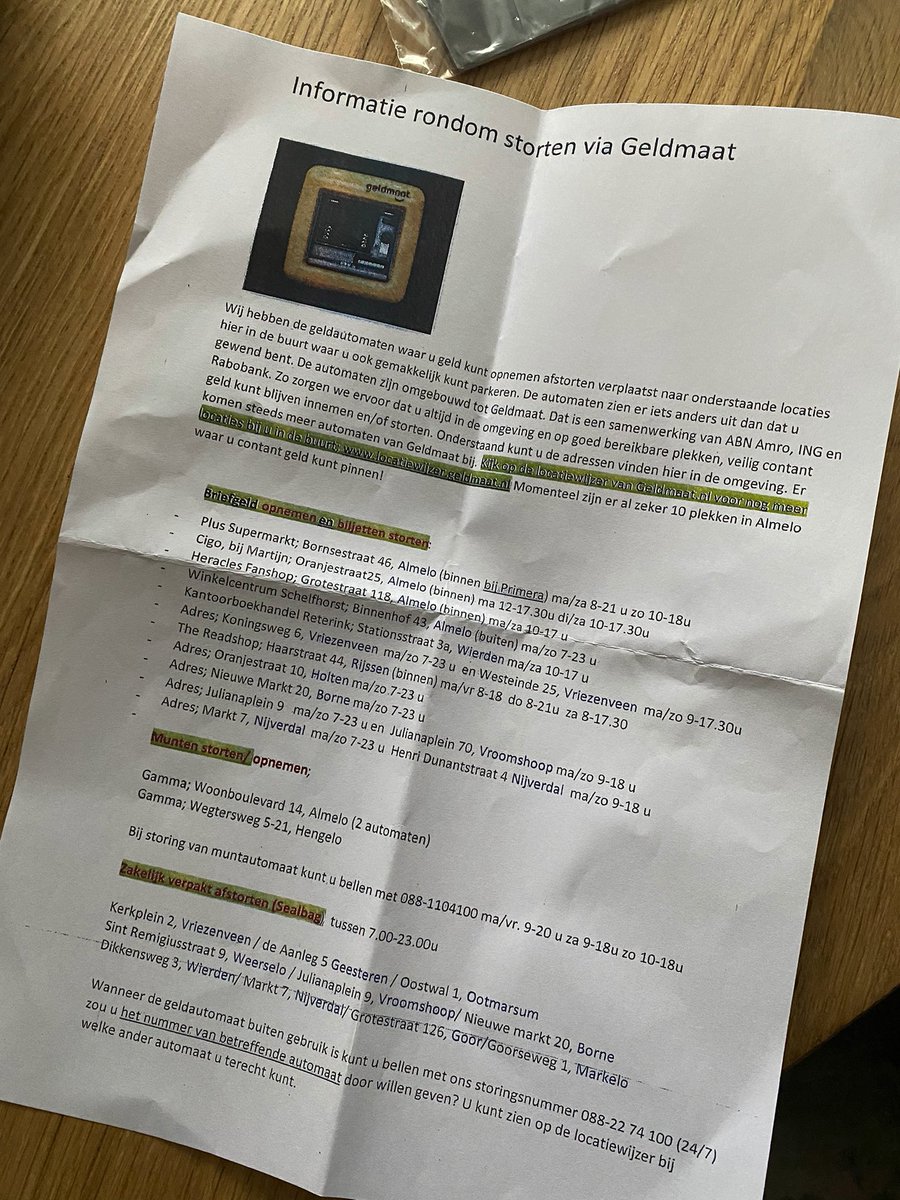 Zie hier informatie rondom storten via geldautomaat 👇🏼<a href="/Rabobank/">Rabobank</a>