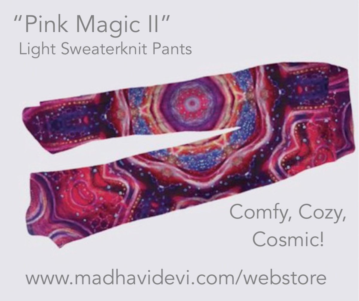 OMG, just received these pants yesterday, and they are SO comfy, light sweaterknit flowing (without clinging!) based on my current art, other artwear designs available. EARLYBIRD SALE OVER tomorrow, get these best price plus free shipping! Love y’all, thanks for your support!