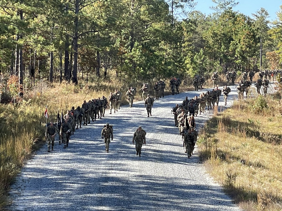 Troop2nd's tweet photo. Scout Skills FTX complete. Assassin spent the week progressively building the basic fundamentals of reconnaissance in the field environment. The week culminated with a short 6.5 mile march before returning to the barracks for recovery.
#19DOSUT
#intheshadows
#lionscoverthefront https://t.co/ROb3I6U76p