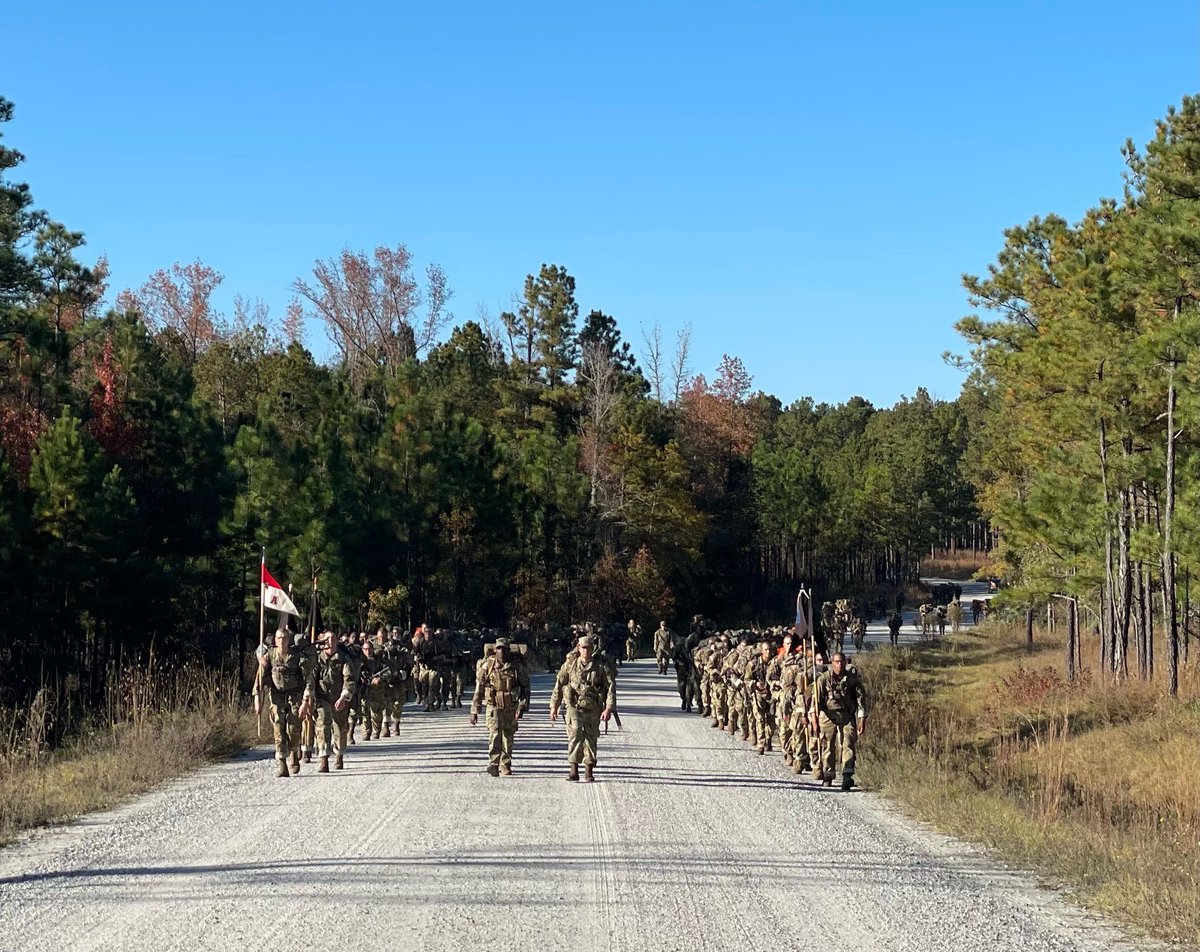 Troop2nd's tweet photo. Scout Skills FTX complete. Assassin spent the week progressively building the basic fundamentals of reconnaissance in the field environment. The week culminated with a short 6.5 mile march before returning to the barracks for recovery.
#19DOSUT
#intheshadows
#lionscoverthefront https://t.co/ROb3I6U76p