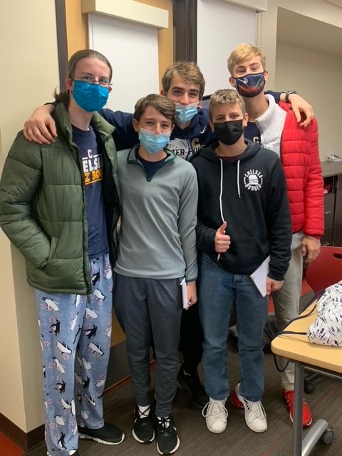 DrJHelber's tweet photo. Let’s go Chelsea Quiz Bowl team!!! Thank you to ⁦@bdavisPhD⁩ for the photo! #teamchelsea https://t.co/dgGQTKi4ui