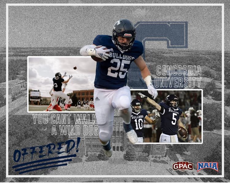 After a call from <a href="/CorbyOsten/">Corby Osten</a> I am excited to announce I have received an offer to play football at Concordia University! <a href="/CUNEFootball/">CUNE Football</a>