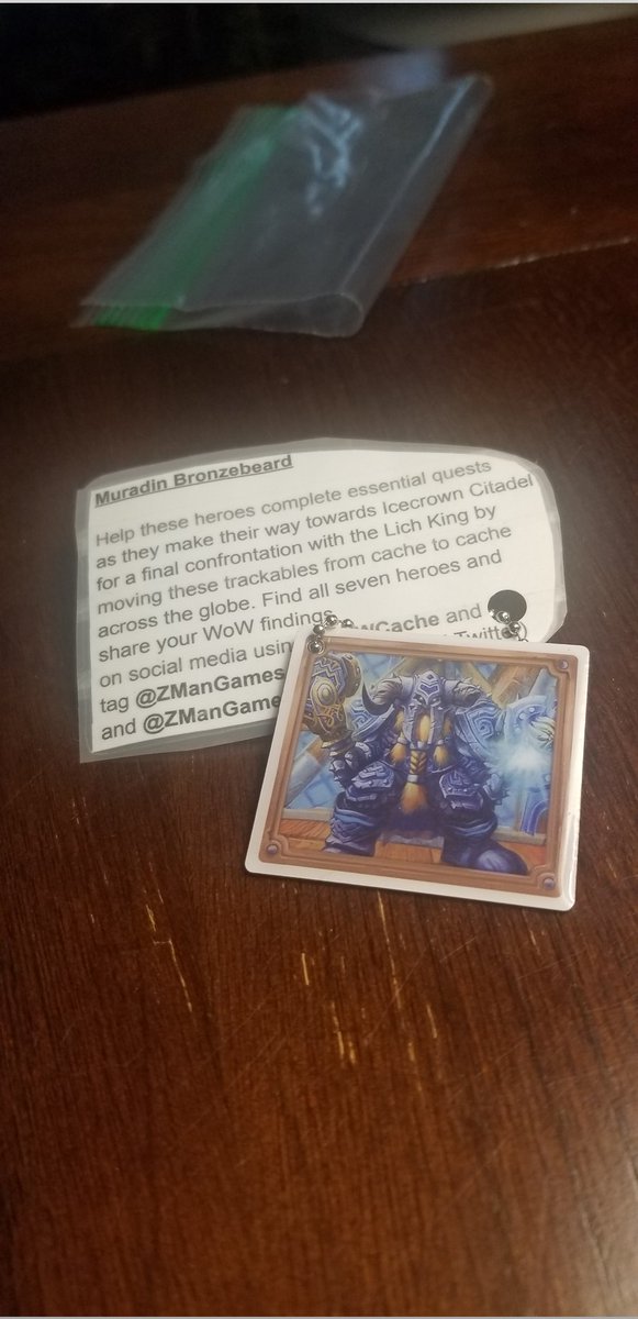 Tammy_Barlet's tweet photo. Preparing the trackable of Muradin Bronzebeard to set out on his mission.

Help these heroes complete essential quests as they make their way towards Icecrown Citadel for a final confrontation with the Lich King. 

#WoWcache #geocaching #geocachingfun
@zmangames_ https://t.co/JZISBveU1F