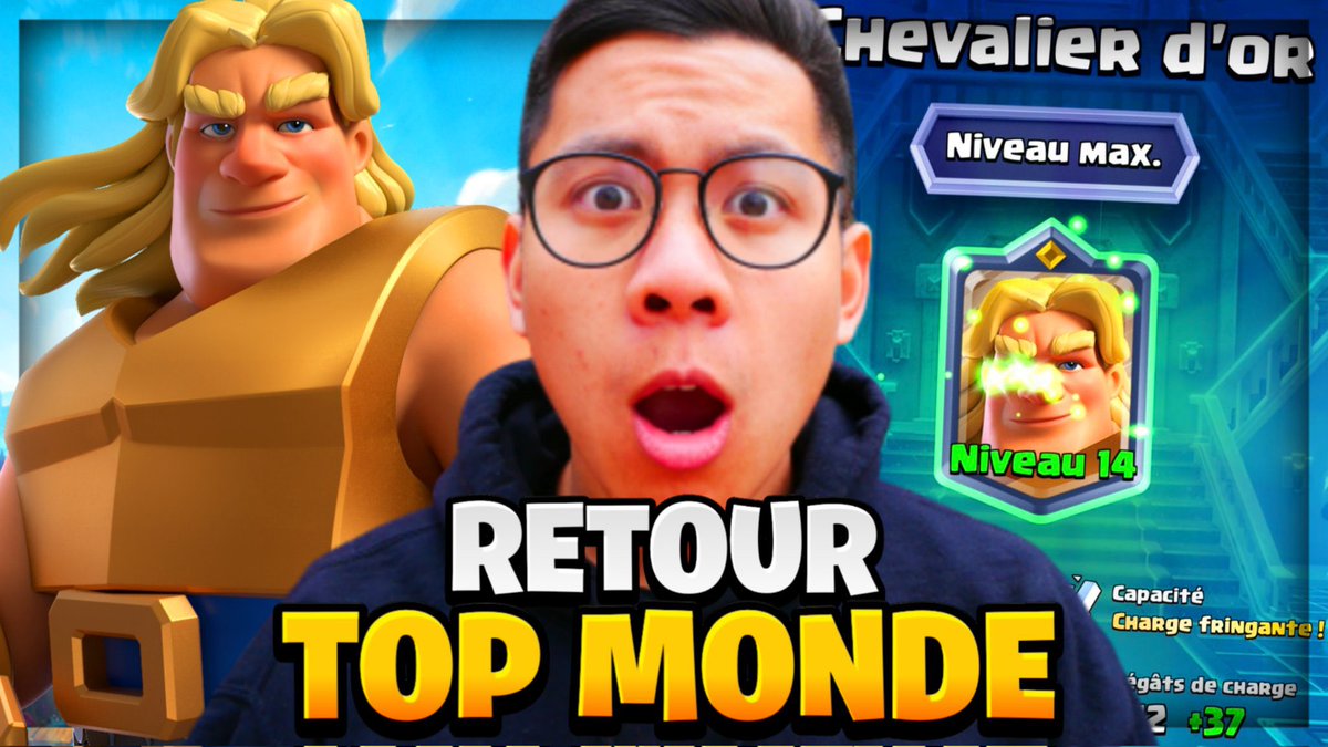 De retour au top monde avec le chevalier d’or MAXÉ // <a href="/ClashRoyaleFR/">Clash Royale FR</a> 

Vidéo: youtu.be/eQzSXSZs4wQ

Minia: @evti__