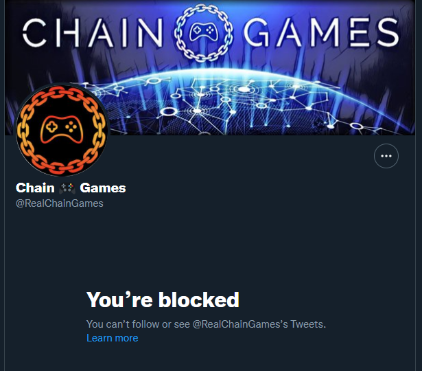 NFTFairness's tweet photo. Chain Games blocked me after pointing out their lazy practice, what are their partners thoughts on this?
@atari @transak_finance @TrustSwap @badcryptopod 

This is 100% not the way to go if we want NFT gaming to be taken seriously by the mass media. Better yourself.
#crypto #nft https://t.co/fvqMkuTmzy