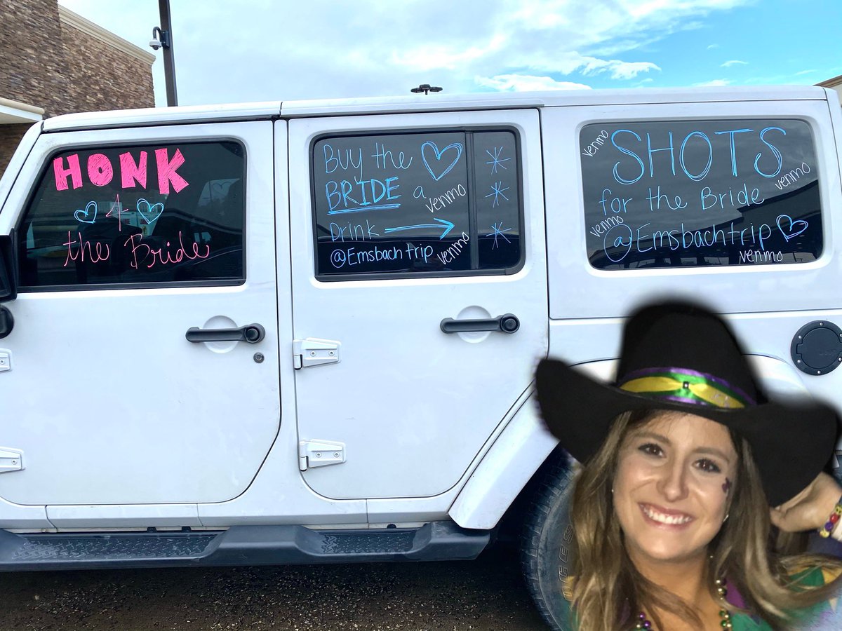 macybertrand's tweet photo. Buy the BRIDE a drink!!!! Venmo: @Emsbachtrip https://t.co/bvI3XksCUU