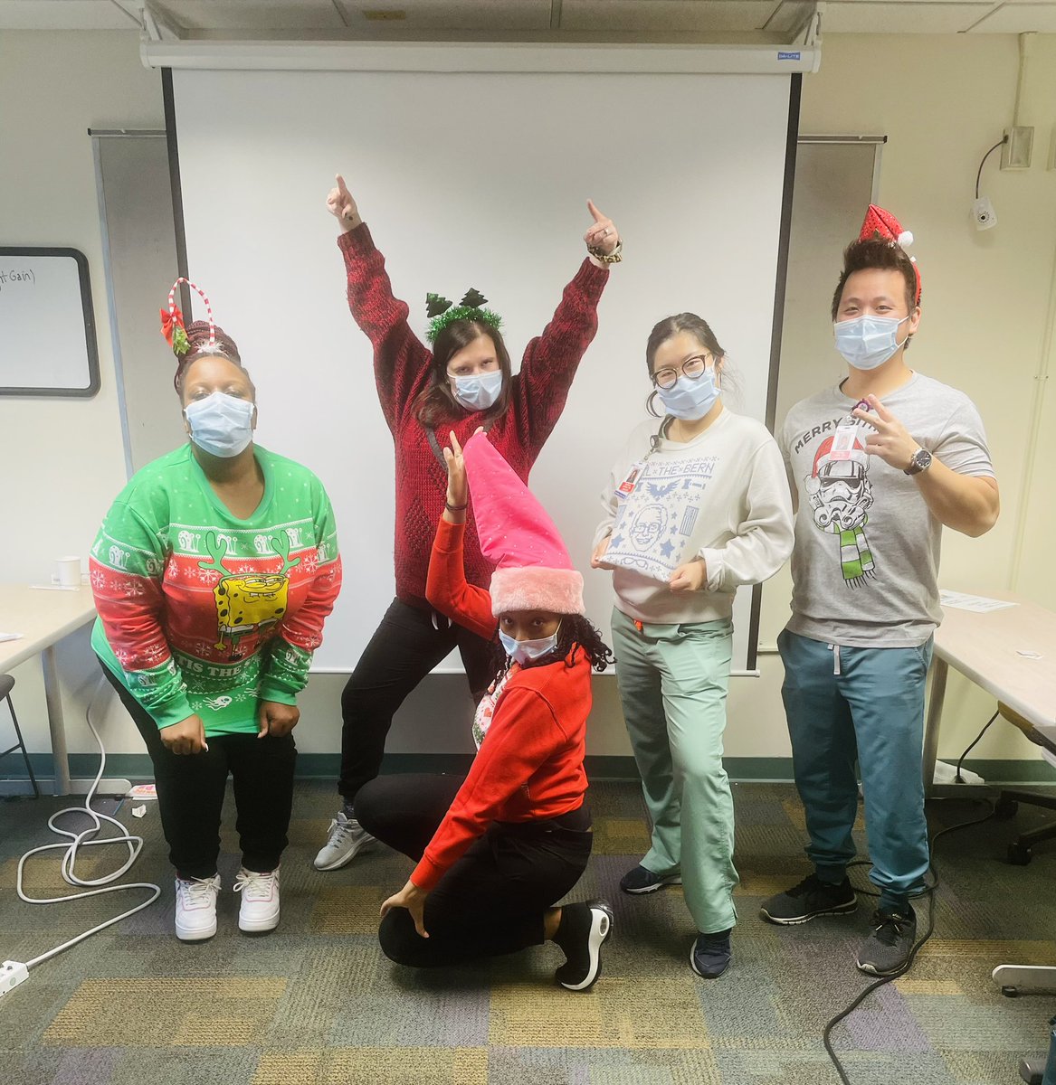 ACHOL_Peds's tweet photo. 2 weeks of night shift completed for our interns and the last night shift ever for our senior in the santa hat! Can you tell our program LOVES Christmas?! #tweetiatrician #medtwitter https://t.co/VfTcfjufJ3