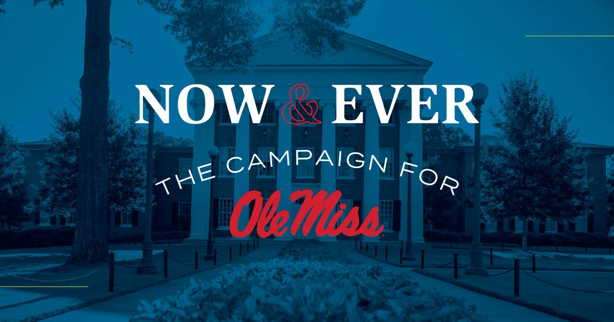 This Is For Now. This Is For Ever. This Is For Ole Miss.

#NowAndEver #OleMiss