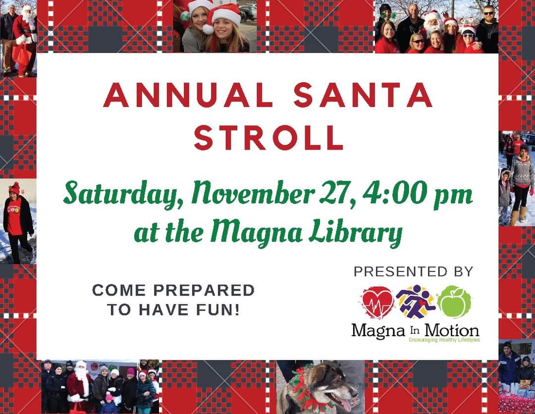 MagnaChamber's tweet image. The Magna in Motion Annual Santa Stroll is just a few weeks away! 🎅👟🎄 Visit their Facebook Page for event details.
#MagnaUtah #MagnetizingMagna #MagnaStrong  #MagnaInMotion