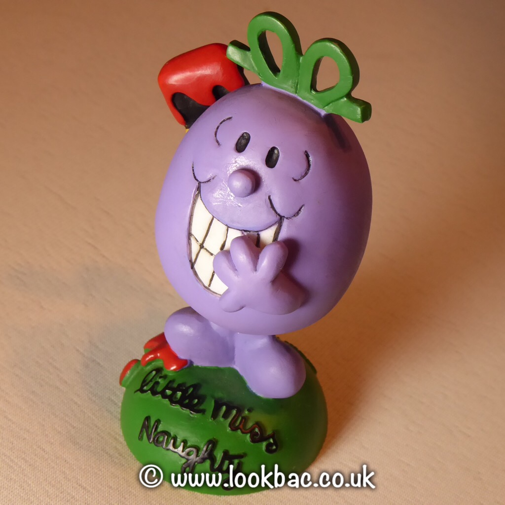Today let us introduce you to no.6 in our collection of Roger Hargreaves Mr Men / Little Miss figurines by Royal Doulton / Holland Studio Craft Ltd from the 1990s namely Little Miss Naughty. We plan to feature others on a regular basis then group them for sale on eBay