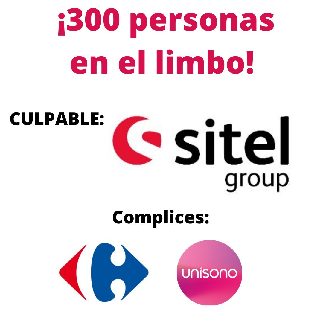 gaiga80's tweet photo. @LaVozAntena3 @sitel_spain @CarrefourES @GrupoUnisono #BlackFriday #ContactBlackReality #CarrefourEnNegro 
No podemos permitir que estas tres empresas traten así a trabajadores de tantos años, nos echan a la calle sin indemnización ni paro, NO AL MALTRATO LABORAL https://t.co/VHgasBRKSe