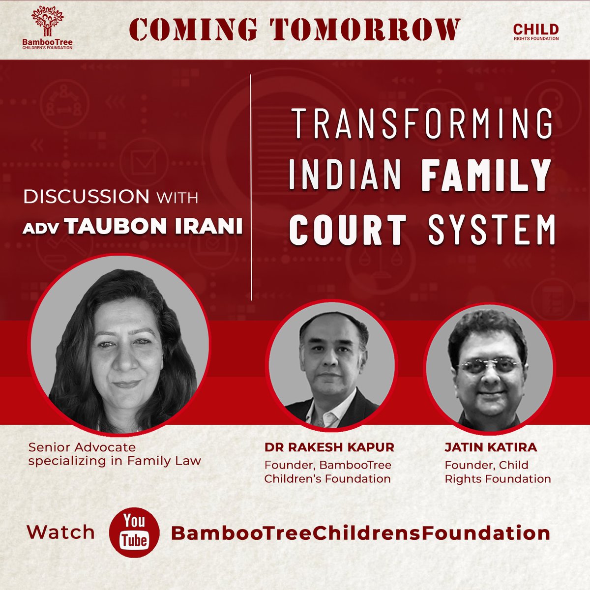 Bambootreeorg's tweet photo. Transforming Indian Family Courts - A no-holds barred interview with Adv Ms. Touban Irani - "Non-custodial parents / fathers are not being made guests, but ghosts by our family courts"
#SharedParenting #ParentalAlienation #twoparents https://t.co/fTL1zWEqzy
