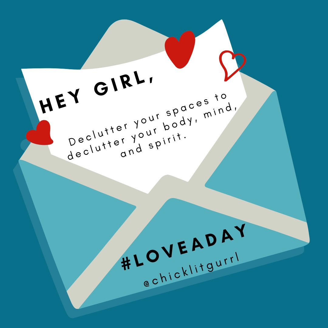 chicklitgurrl's tweet photo. #HeyGirl, declutter your spaces to declutter your body, mind, and spirit. #HUGSlove #ChickLitGurrl #loveaday #selfloveadvocate #selflove #selfcare #loveyourself #inspiration #love #IAmWell #environmentalwellness https://t.co/iLqyZmBtEK