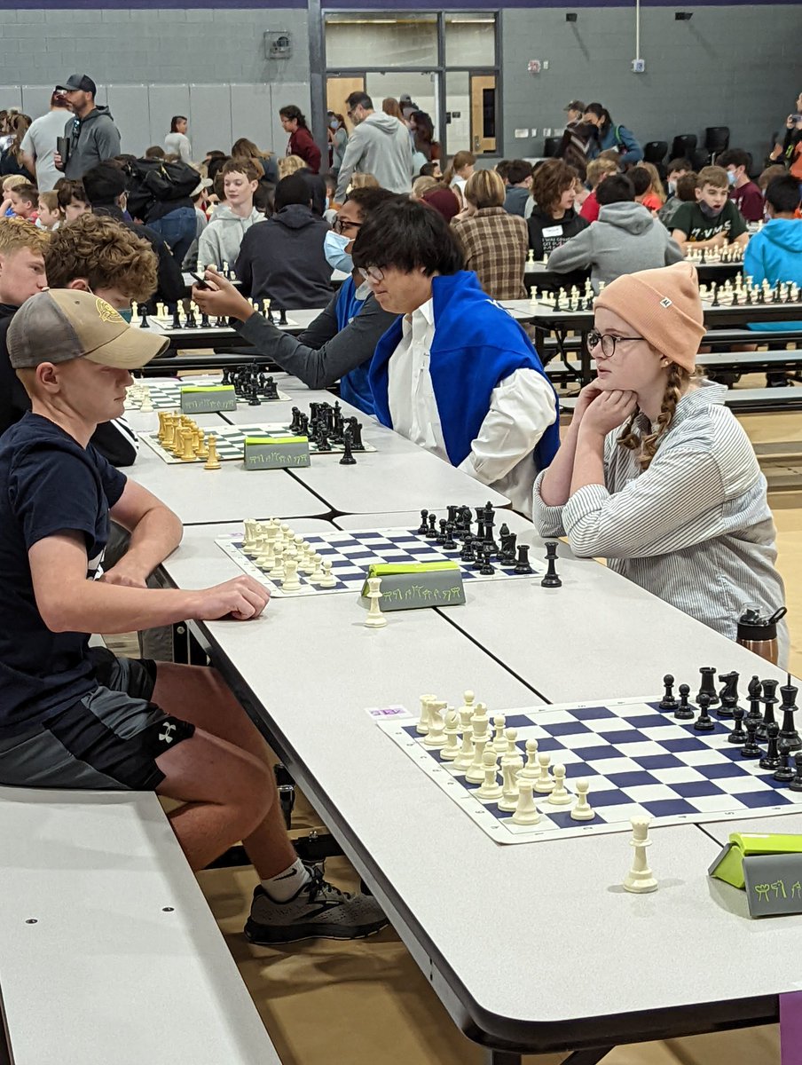 BalmHs's tweet photo. #comalchess #Davenportchess Davenport HS Chess ready to test their mettle.  Jay M. and Sally B. have got what it takes! https://t.co/HF0pOQhAsa