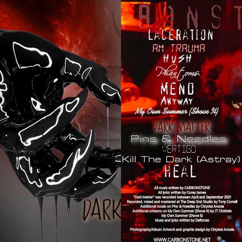 NOVIBEKILLER's tweet photo. @xcarbonstonex has a new album out called Dark Matter. A true masterpiece of Industrial, goth styled rock/metal. Do you yourelves a favor and check it out. If you haven't done so yet,then what are you even doing with yor life? https://t.co/72n5Cb0SUn