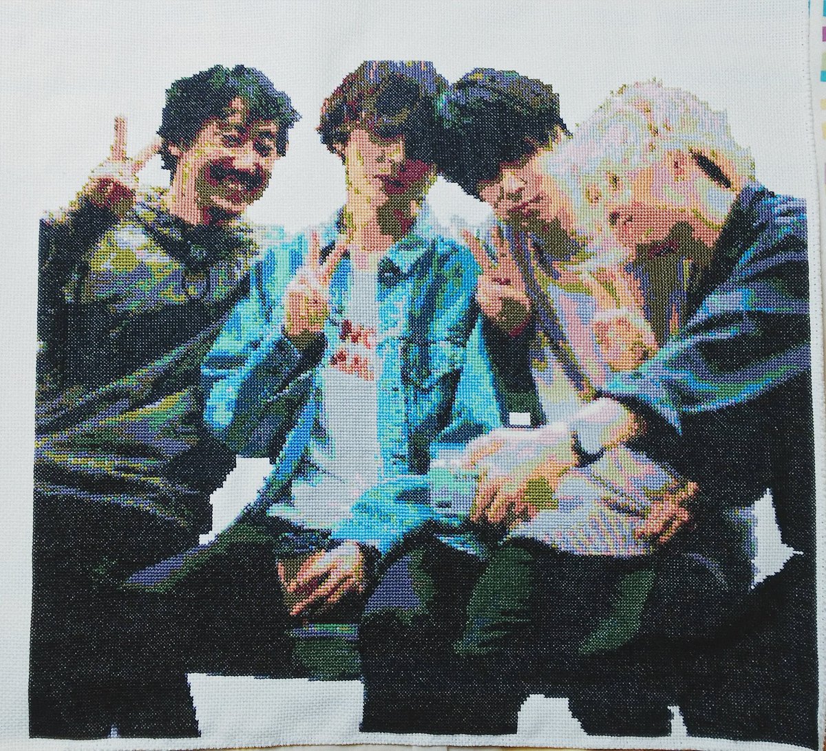 pu_0723's tweet photo. 「話がしたいよ」
2018.11.14  祝✨発売3周年

14ct  250×250
2019.9〜2021.11.10
#BUMP手芸部  #BUMP工作部
#クロスステッチ https://t.co/uxVa2BDcgw